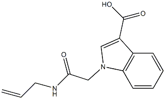 1-[(prop-2-en-1-ylcarbamoyl)methyl]-1H-indole-3-carboxylic acid|