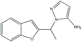 1-[1-(1-benzofuran-2-yl)ethyl]-1H-pyrazol-5-amine 结构式