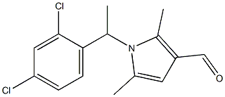 1-[1-(2,4-dichlorophenyl)ethyl]-2,5-dimethyl-1H-pyrrole-3-carbaldehyde 化学構造式