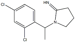 1-[1-(2,4-dichlorophenyl)ethyl]pyrrolidin-2-imine Structure