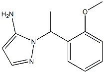 1-[1-(2-methoxyphenyl)ethyl]-1H-pyrazol-5-amine,,结构式