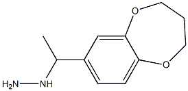 1-[1-(3,4-dihydro-2H-1,5-benzodioxepin-7-yl)ethyl]hydrazine Structure