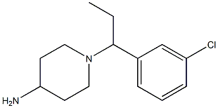 1-[1-(3-chlorophenyl)propyl]piperidin-4-amine Struktur