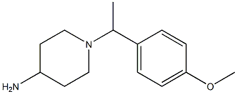 1-[1-(4-methoxyphenyl)ethyl]piperidin-4-amine 结构式