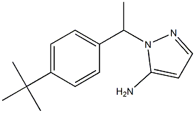 1-[1-(4-tert-butylphenyl)ethyl]-1H-pyrazol-5-amine,,结构式