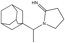 1-[1-(adamantan-1-yl)ethyl]pyrrolidin-2-imine Struktur
