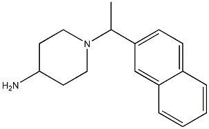 1-[1-(naphthalen-2-yl)ethyl]piperidin-4-amine Structure