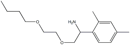 1-[1-amino-2-(2-butoxyethoxy)ethyl]-2,4-dimethylbenzene Structure