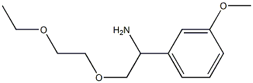 1-[1-amino-2-(2-ethoxyethoxy)ethyl]-3-methoxybenzene,,结构式