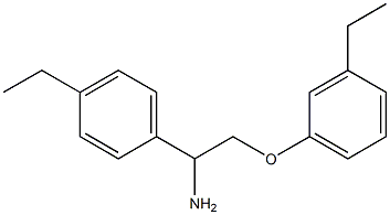 1-[1-amino-2-(3-ethylphenoxy)ethyl]-4-ethylbenzene,,结构式