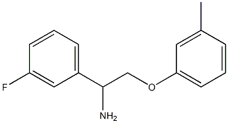 1-[1-amino-2-(3-methylphenoxy)ethyl]-3-fluorobenzene Structure