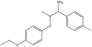 1-[1-amino-2-(4-ethoxyphenoxy)propyl]-4-methylbenzene Structure