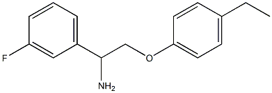 1-[1-amino-2-(4-ethylphenoxy)ethyl]-3-fluorobenzene Structure