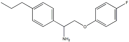 1-[1-amino-2-(4-fluorophenoxy)ethyl]-4-propylbenzene Structure