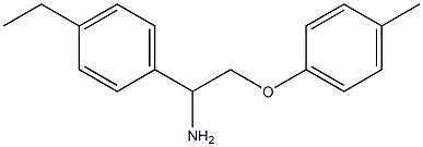 1-[1-amino-2-(4-methylphenoxy)ethyl]-4-ethylbenzene Structure