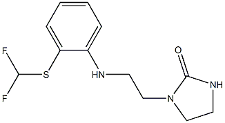 1-[2-({2-[(difluoromethyl)sulfanyl]phenyl}amino)ethyl]imidazolidin-2-one|