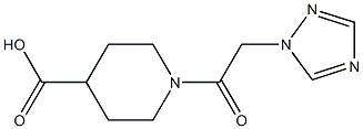 1-[2-(1H-1,2,4-triazol-1-yl)acetyl]piperidine-4-carboxylic acid Structure