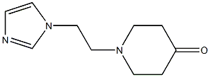 1-[2-(1H-imidazol-1-yl)ethyl]piperidin-4-one Struktur