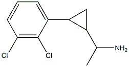 1-[2-(2,3-dichlorophenyl)cyclopropyl]ethan-1-amine 化学構造式