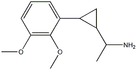 1-[2-(2,3-dimethoxyphenyl)cyclopropyl]ethan-1-amine,,结构式