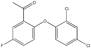 1-[2-(2,4-dichlorophenoxy)-5-fluorophenyl]ethan-1-one Structure