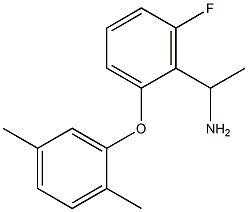 1-[2-(2,5-dimethylphenoxy)-6-fluorophenyl]ethan-1-amine,,结构式