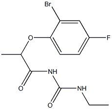  1-[2-(2-bromo-4-fluorophenoxy)propanoyl]-3-ethylurea