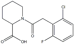 1-[2-(2-chloro-6-fluorophenyl)acetyl]piperidine-2-carboxylic acid|