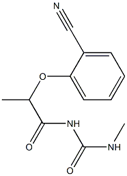  1-[2-(2-cyanophenoxy)propanoyl]-3-methylurea