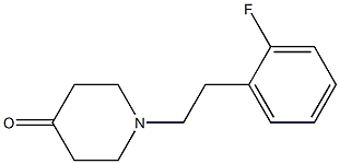 1-[2-(2-fluorophenyl)ethyl]piperidin-4-one 结构式