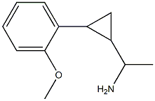 1-[2-(2-methoxyphenyl)cyclopropyl]ethan-1-amine,,结构式