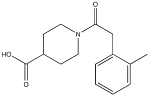 1-[2-(2-methylphenyl)acetyl]piperidine-4-carboxylic acid Structure