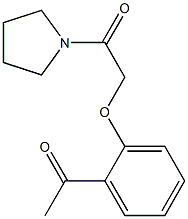 1-[2-(2-oxo-2-pyrrolidin-1-ylethoxy)phenyl]ethanone Structure