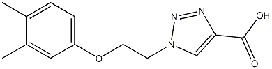 1-[2-(3,4-dimethylphenoxy)ethyl]-1H-1,2,3-triazole-4-carboxylic acid Struktur