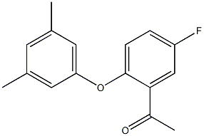 1-[2-(3,5-dimethylphenoxy)-5-fluorophenyl]ethan-1-one 化学構造式