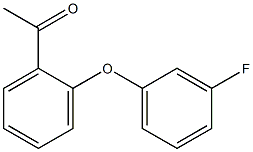1-[2-(3-fluorophenoxy)phenyl]ethan-1-one Structure