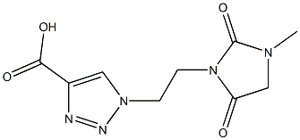 1-[2-(3-methyl-2,5-dioxoimidazolidin-1-yl)ethyl]-1H-1,2,3-triazole-4-carboxylic acid|