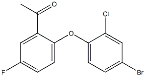 1-[2-(4-bromo-2-chlorophenoxy)-5-fluorophenyl]ethan-1-one