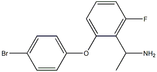 1-[2-(4-bromophenoxy)-6-fluorophenyl]ethan-1-amine 化学構造式