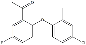 1-[2-(4-chloro-2-methylphenoxy)-5-fluorophenyl]ethan-1-one Structure