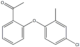 1-[2-(4-chloro-2-methylphenoxy)phenyl]ethan-1-one,,结构式