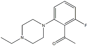 1-[2-(4-ethylpiperazin-1-yl)-6-fluorophenyl]ethan-1-one Structure