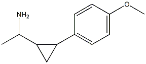 1-[2-(4-methoxyphenyl)cyclopropyl]ethan-1-amine Structure