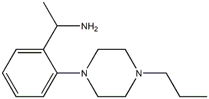 1-[2-(4-propylpiperazin-1-yl)phenyl]ethan-1-amine 结构式