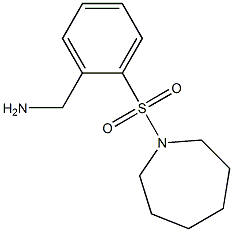 1-[2-(azepan-1-ylsulfonyl)phenyl]methanamine 化学構造式