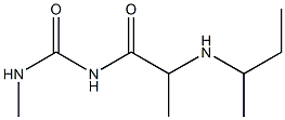 1-[2-(butan-2-ylamino)propanoyl]-3-methylurea Structure