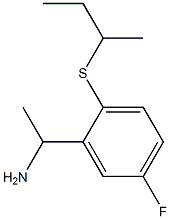 1-[2-(butan-2-ylsulfanyl)-5-fluorophenyl]ethan-1-amine Structure