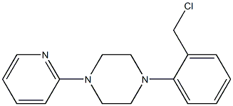 1-[2-(chloromethyl)phenyl]-4-(pyridin-2-yl)piperazine Struktur