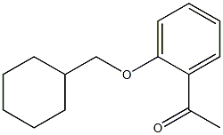 1-[2-(cyclohexylmethoxy)phenyl]ethan-1-one Structure