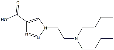 1-[2-(dibutylamino)ethyl]-1H-1,2,3-triazole-4-carboxylic acid 化学構造式